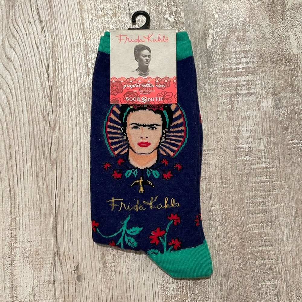 Frida Kahlo Día de los Muertos Crew Socks - NWT